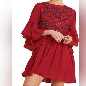 Umgee Embroidered Dress